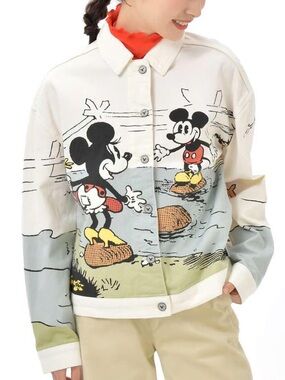 RARE Disney x Her Universe Limited Edition Mickey and Minnie denim cotton Jacket